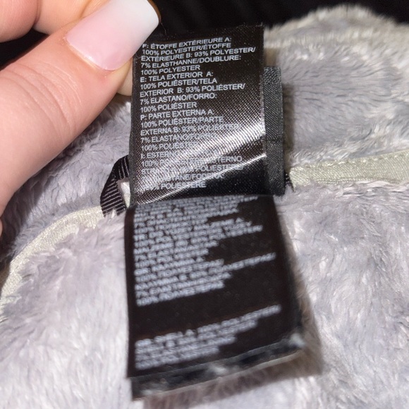 The North Face Cancer Awareness Osito Jacket Women Size Medium Silver Polyester - Picture 12 of 13